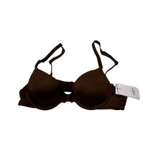 Auden Women's Size 32AA Bra Light Lift T-Shirt Convertible Straps Brown New